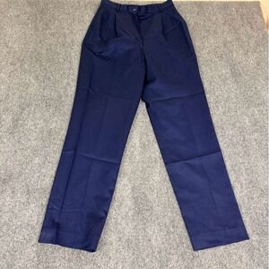 Pendleton 100% Wool Straight Leg Pants Women's Size 10 Navy Blue Dress Pants